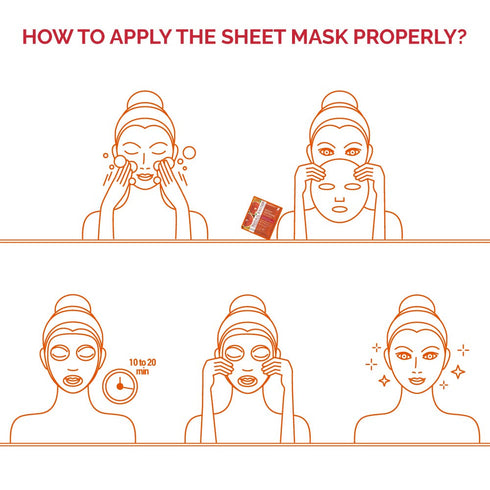 Facial Mask with Blood Orange and Vitamin C | NATURAL SOLUTION
